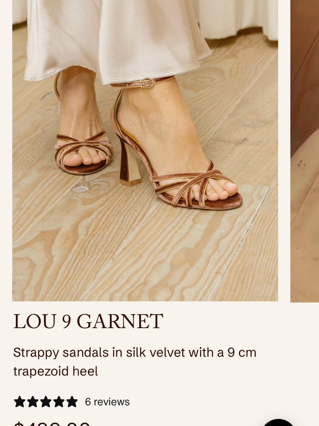 Flordeasoka Velvet Wedding Bridal Heels - Lou 9 Garnet Strappy Sandals — image 2 of 5